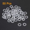 sourcing map Nylon Flat Washers M8 16mm OD 8mm ID