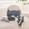 NEXHOME PRO Stripe Cozy Blanket Twin, Knit Fuzzy Throw Blanket