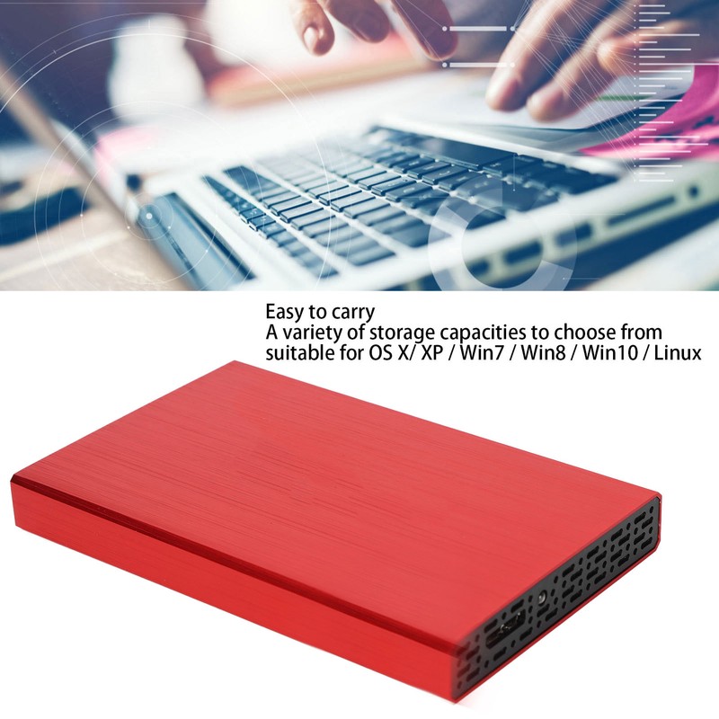 BU KING External Drive 2.5 Inch YD00012 Red Mobile Hard