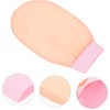 Guantes Exfoliantes de Baño de Seda Imitada Rosa para el