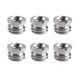 Jopto 6Pcs 1/4" to 3/8" Convert Screw Thread Adapter for Camera Tripod, Gopro, Monopod, Ball head, Stand and Video light