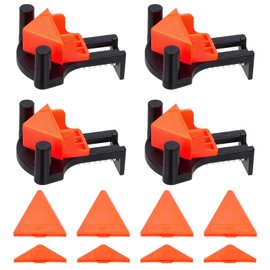 Tanstic 4 Set (16Pcs) 60/90/120 Degree Pro Corner Clamps Kit for Woodworking, Multi Angle Clamps Adjustable Spring Loaded Woodworking Clamps Woodworking Corner Clip Right Angle Clip Fixer