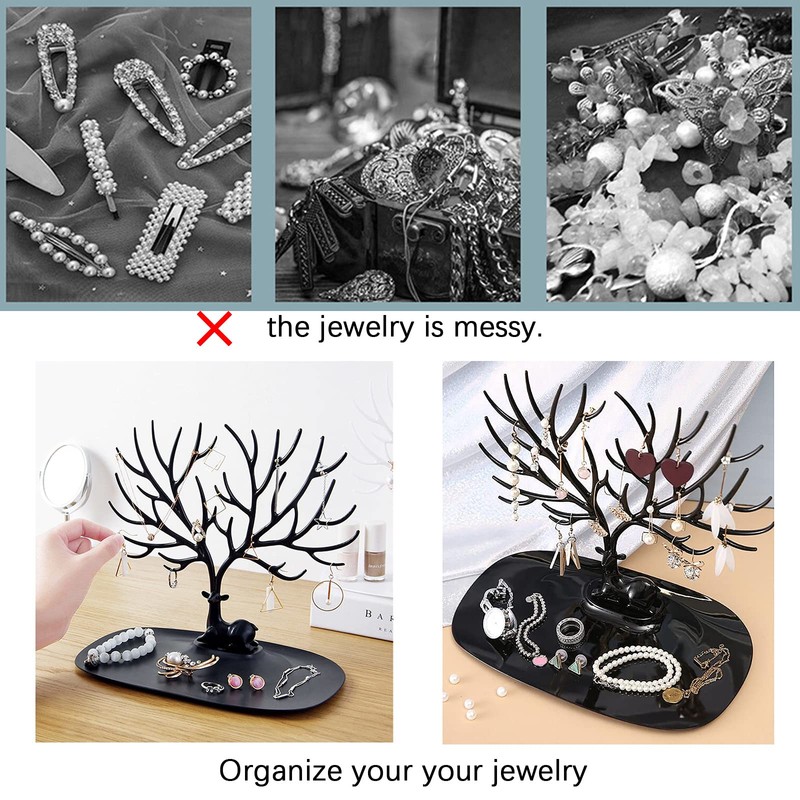 YCYUYK Jewelry Display Stand Hanging Organizer Table Top Necklace Bracelet