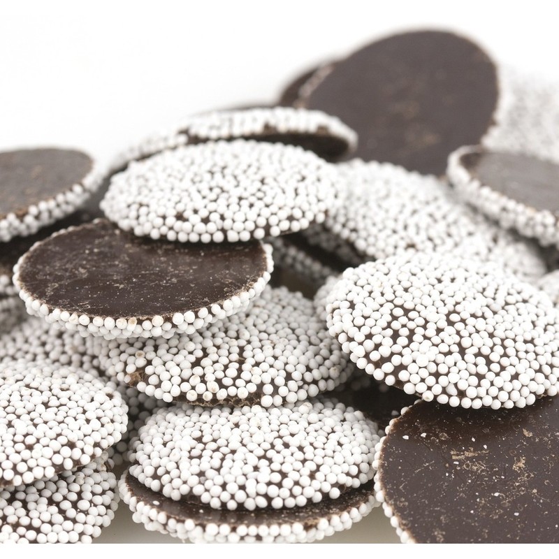 Chocolate Nonpareils - 1.25 Lb (20 Oz) Tub (Dark Chocolate