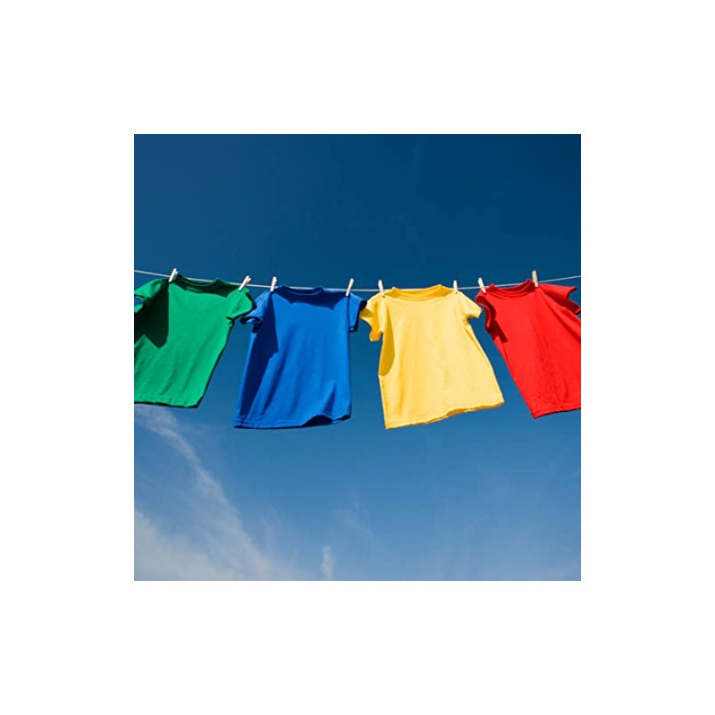 50 Ft Adjustable Cotton Clothesline Rope for Camping & Home
