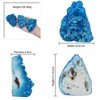 dssmboom Irregularly White AB Titanium Coated Rock Quartz Cluster Mineral