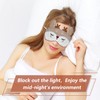 FUNAUPGO Christmas Reindeer Sleeping Mask Eye Mask Cute Animal Rudolph