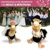hM Groom Bouquet Rolf 18 cm with Cylinder Bird Bouquet
