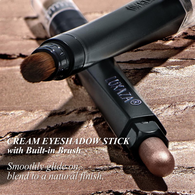 LUXAZA PRO Neutral Eyeshadow Stick Makeup 6PCS Set, Brown Nude