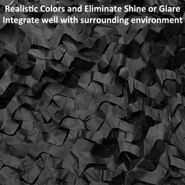 MOCNT Camouflage Net Black Camouflage Net Camouflage Net Hunting Camo Camouflage Army Camouflage Net Camping Sun Protection Privacy Screen Decoration Garden Hide Car Cover 3 m x 3 m