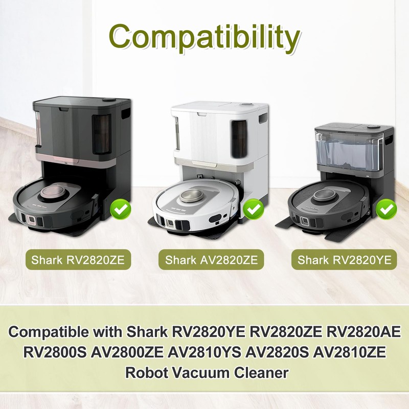 6 Pack Microfiber Vacmop Replacement Pads Compatible with Shark AV2800ZE