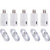 Unbranded 5x Fast Charging Wall Charger + 5FT Micro Cable