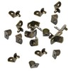 1/4" Bracket Style Cabinet Shelf Support Pegs w/Hole - Antique