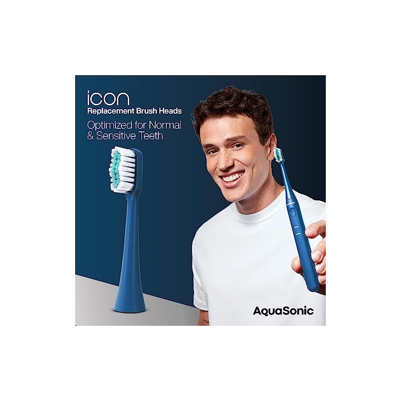 Aquasonic Cabezales De Repuesto Compatibles Con El Cepillo De Dientes
