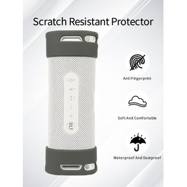 Silicone Case for Sony ULT Field 1 Wireless Ultra Portable Bluetooth Compact Speaker,Full Protective Cover for Anti-Scratch,Skin-Friendly Dirt and Shock Resistant,Grey