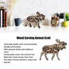 3D Wood Carving Animal Multi Layer Forest Animal Wood Carving