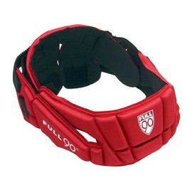Full90 Sports PREMIER Performance Soccer Headgear, Red, Large