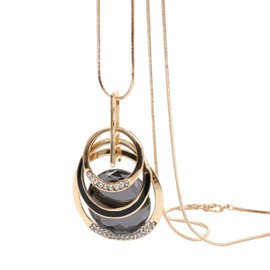 StarrySpirit Women's Long Necklace, Gold, Popular, Sweater Chain, Large Top, Gift