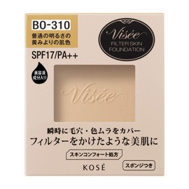 Visee BO-310 Filter Skin Foundation, Skin Color Than Normal Brightness Yellowish Refill, 0.3 oz (10 g)
