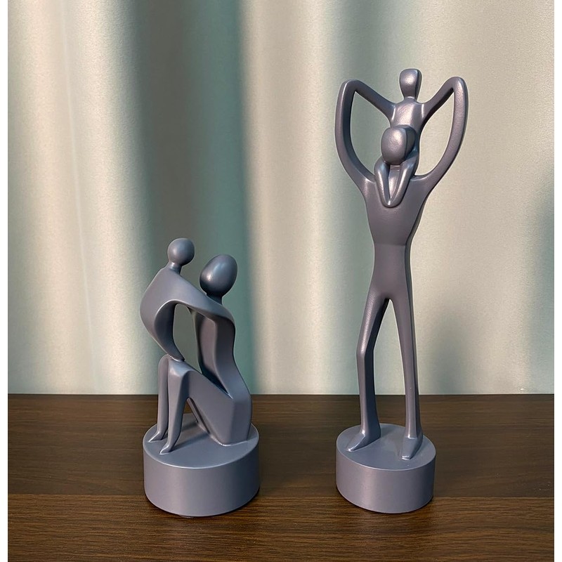 Artgenius Abstract Art Shelf Decor Father and Child Statue Love