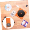 SUPVOX 1pc Carbon Fiber Cd Platter Mat Cd Tuning Pad