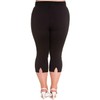 Hell Bunny Tina 50s Vintage Retro Style Capri Trousers 3/4