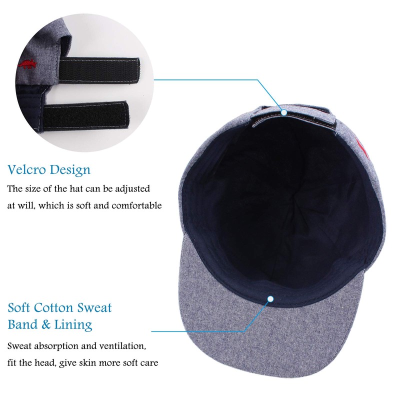 PESAAT Summer Baby Boy Baseball Hat Dinosaur Infant Visor Caps