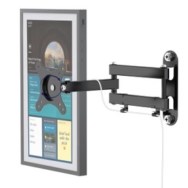 Mount for Echo Show 15 (1st, 2nd Gen) and Echo Show 21, Adjustable Echo Show 15 Wall Mount Bracket, Swivel Horizontal or Vertical, Extension Wall Mount Stand, by WAWXH1314