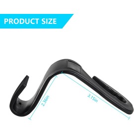 Mandark - 2 ganchos para reposacabezas de asiento de coche, universales para SUV, sedán, camión