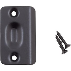 Stone Harbor Hardware Ball Catch Strike Plate, 2-1/4" x 1-3/8", Matte Black