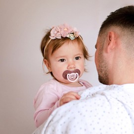 Difrax Lovi Dynamic Dummy 0 to 3 Months Pink & Purple