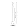 [PATIKIL] Retractable Bull Coil Spring Key Chain Set of 3