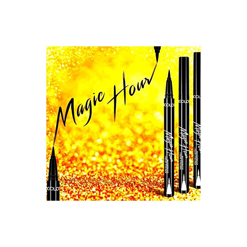 KleanColor Magic Hour Waterproof Black Eyeliner Pen | Felt-Tip |