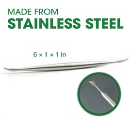 AVES Co Stainless Steel Sculpting Tool – Perfect for Stippling, Blending, and Fine Details on Polymer Clay, Ceramic Clay, Metal Clay, Aves Apoxie & FIXIT – Durable & Versatile for Artists & Crafters