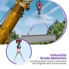 Vigtayue Lifting Slings Straps with Hooks - 3.3 FT, 4409LB