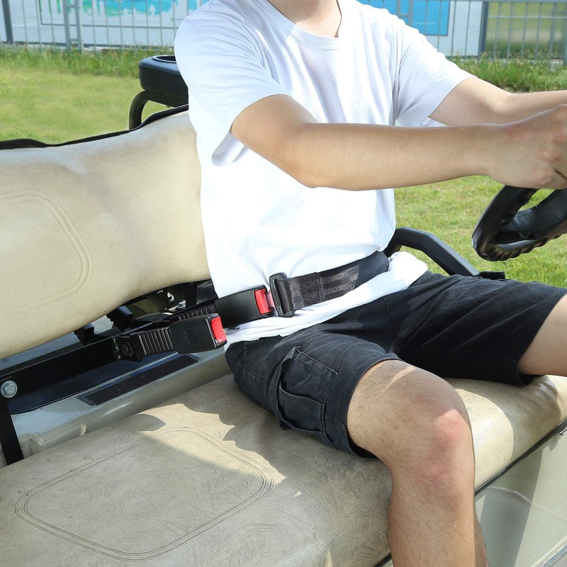 10L0L 4PCS Universal Retractable Front Rear Golf Cart Seat Belt