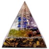 mookaitedecor Healing Stone Crystal Pyramid with Tiger's Eye, Positive Energy