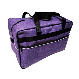 Travel Bag 40 x 20 x 25 cm Board Luggage Cabin Case Travel Suitcase Hand Luggage, Purple - linen look