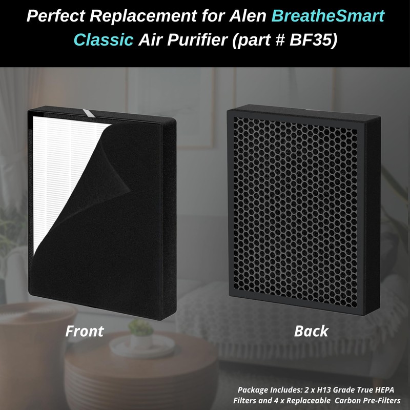 2 pack - BF35 True Hepa Filter Replacement - for
