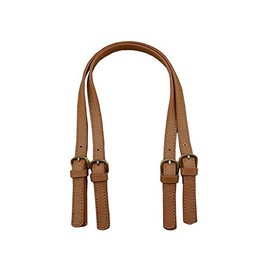 2 Pcs PU Leather Shoulder Bag Straps Adjustable Handbags Strap Replacement Handles Purses Straps Bag Handles with Adjustable Buckle (Brown)