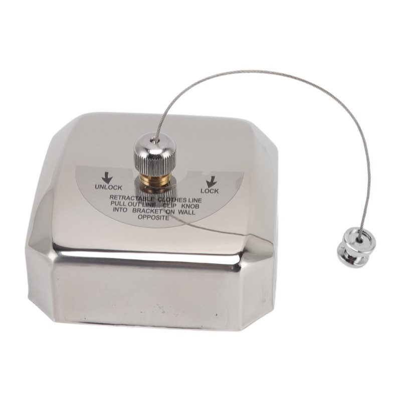 Retractable Clothesline 304 Stainless Steel Rust Resistant Space Saving Wall