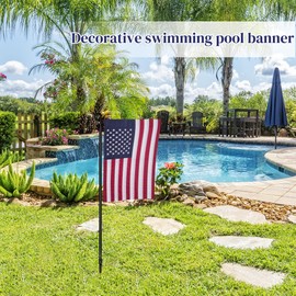 MCFULL 4th of July Decorations Outdoor,12x18 Inch American Garden Flag for Outside,American Flags Fourth of July Decorations for Yard,Embroidered Stars Patriotic Garden Flags for Independence Day