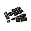 AtticZone Interior Button Repair Sticker Kit Decals Steering Wheel, AC