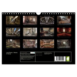 Lost Places - Beauty of decay (Wall Calendar 2026 DIN A4 Landscape), CALVENDO 12 Month Wall Calendar: Abandoned and forgotten places, which documenting the beauty of decay.