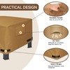 NEXCOVER Square Fire Pit Cover - Waterproof 600D Heavy Duty