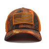 USA Flag Hat Hunter Orange Blaze Hunting Detachable Patch Micro