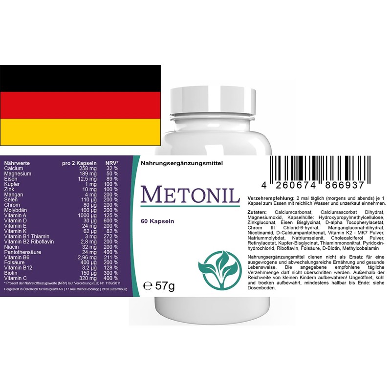 Metonil - 120 Kapseln (2x 60 Kapseln), 2er Pack