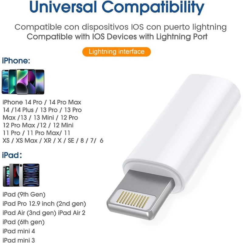 ICOVERI USB C to Light-Ning Adapter (Pack 2 Pack), PD
