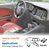 JeCar 13pcs Carbon Fiber Interior Trim Kit Overlay for 2015+