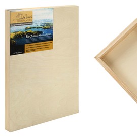 Da Vinci Pro Birch Wood Panel 7/8" Deep – 4x6 Single Panel - Fine Textured, Warp Resistant, Lightweight & Rigid – Perfect for Mounting Sanded Pastel or Watercolor Paper, Linen or Canvas
